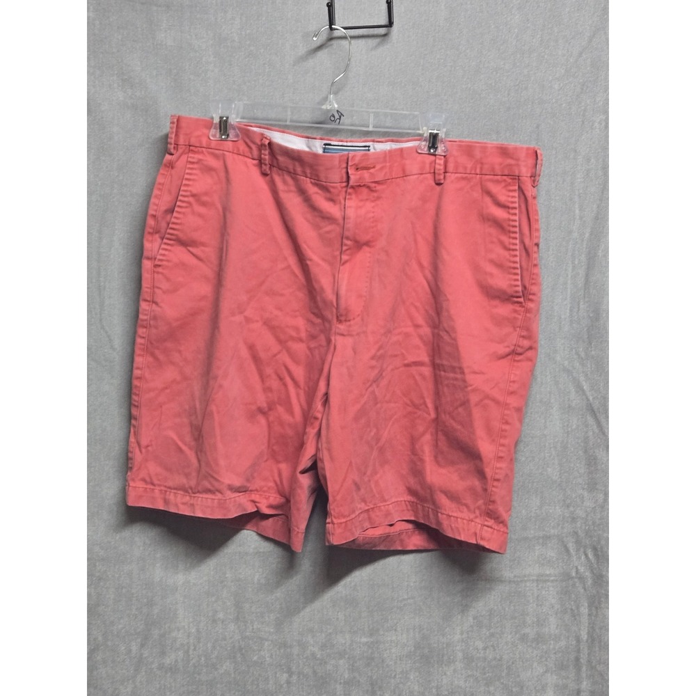 Peter Millar Mens Salmon Pink Coral Flat Front Chino Golf Shorts Size 38